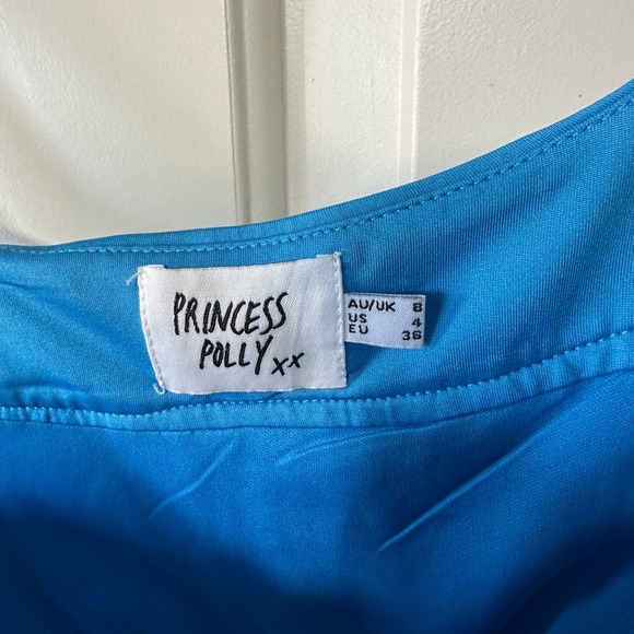 Princess Polly Lace Cadell Corset Top Blue Sleeveless‎ Party Clubwear Size 4 - Picture 4 of 7